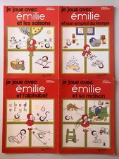 émilie Domitille De Presensé Rouge et Or 90 lot de 4 livres DIY Papertoys