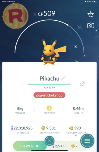 Shiny pikachu baseball - shiny,