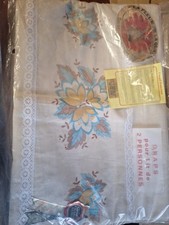 Parure Draps Vintages Fleur De La Qualité Brodés Grand Teint 