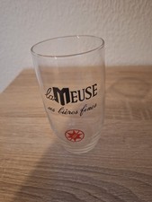 Verre à bière ancien publicitaire  - La Meuse