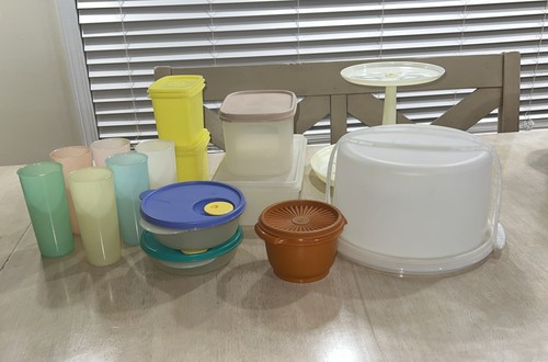 Tupperware lot cake holder - tupperware,