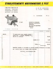 1963 IMPRIMERIE PAPETERIE REGISTRES FOURNITURES DE BUREAUX MATERIEL DE DESSIN