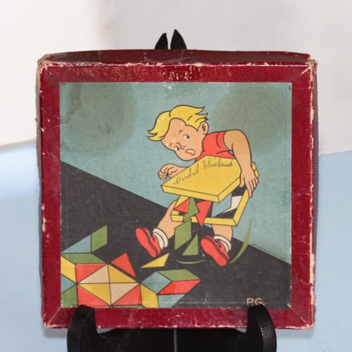 Jeu ancien tangram bois - en,