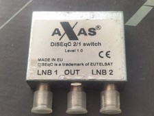 Commutateur DiSEqC 2/1  2 Entrées Satellites 1 Sortie Récepteur Switch 2x1