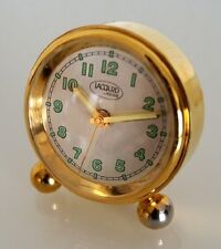 Petit réveil a pieds Polo 120100/1 métal doré chiffres lumineux Hilser (Jaccard)