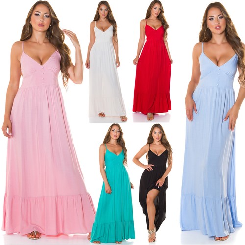 Robe maxi longue estivale - maxi, sans