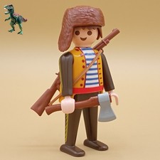 Figurine Playmobil chasseur-traqueur-traqueur explorateur-bonnet en cuir-western