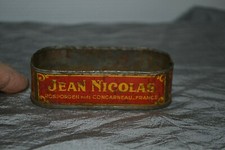 Ancienne boîte en métal (Vide) "Filets de Maquereaux - Jean Nicolas - Rosporden"