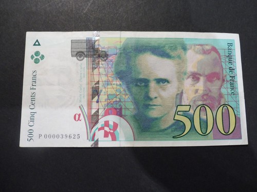 Billet 500 frs marie curie - ,