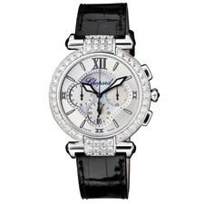 Chopard Imperiale or Blanc Diamant Femmes Montre Chronographe 38/4211 Tout Neuf