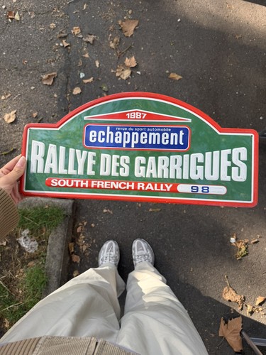 Plaque rallye echappement - rallye,