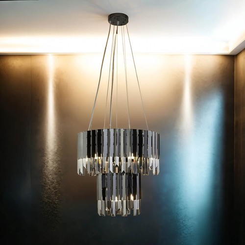 Lustre suspendu cristal ø - en,