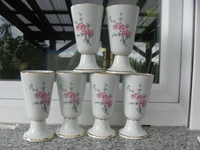 6 MAZAGRANS Porcelaine TRADITION FLEURS ROSES 14 cm