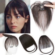 Natural Thin Bangs Clip In