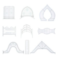 Règle de Quilting à , modèles de règle de Quilter, Patchwork, 9 pièces