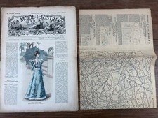 LA MODE ILLUSTREE Année Year 1897  # 18 (2 Mai) + PATRON / Original PATTERN
