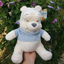 Peluche Winnie l'ourson bleu pastel Disney baby 25 cm neuve