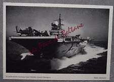 DOCUMENT PHOTO PORTE AVIONS HERMES  1965 clipping