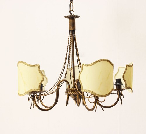 Lustre lumières fer - lustre,