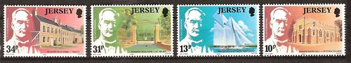 Jersey 372 375 mnh howard - jersey, 372-375