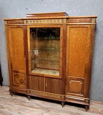 Antoine BASTET a Lyon : Rare bibliothéque Louis XVI en marquéterie estampillée