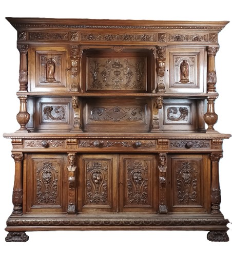 Buffet renaissance noyer - en,