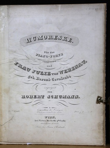 Schumann humoresque pour - humoresque.,