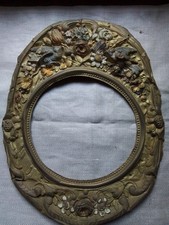 Ancien fronton pour comtoise oiseaux. 