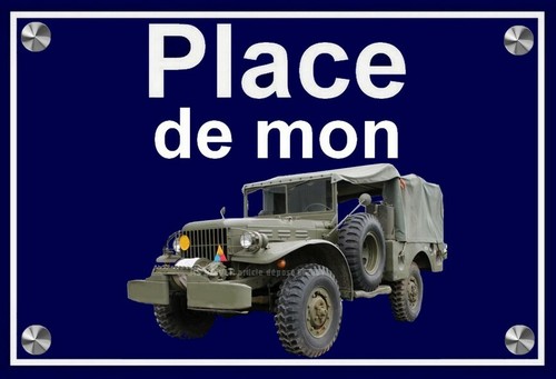 Plaque place mon - mon, (
