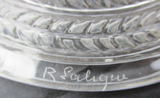 Lampe applique paire tulipes cytise René Lalique France R. Lalique Glass lamp