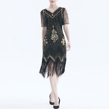 Femmes Rétro 1920s Déguisement Pailleté Charleston Robe Cocktail Robe Latin Robe