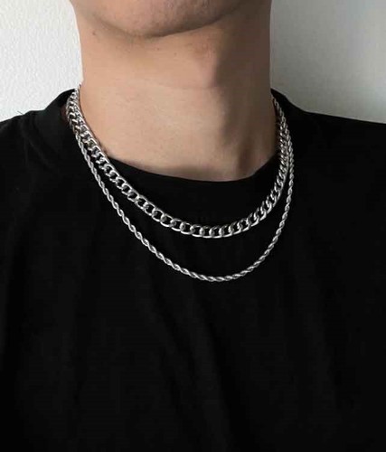 Collier fantaisie chaîne - collier,
