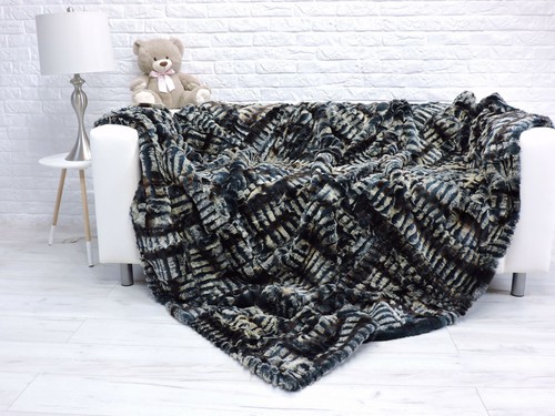 Couverture fourrure luxe - en,