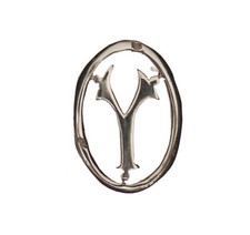 Monogramme Lettre Y Argent