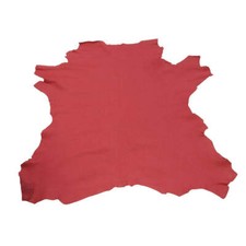 Peau de cuir de veau grain caviar - ROUGE MAT O61