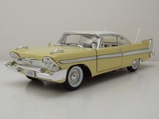Plymouth Fury 1958 Jaune Blanc Modèle Auto 1:18 MotorMax
