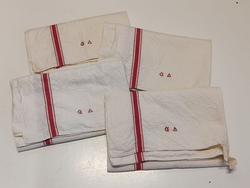 Lot torchons anciens - de,