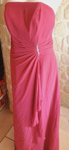 Robe cocktail rose cerise