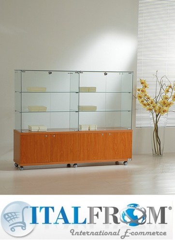 Vitrine avec armoire - vitrine,