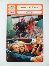 CARTE FICHE CINEMA 1975 LA COURSE A L'ECHALOTE Pierre Richard Jane Birkin Michel