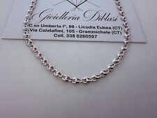 COLLIER OR BLANC 18K Massif