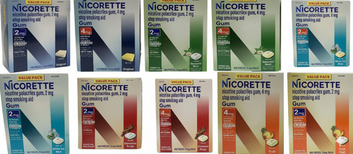 Nicorette nicotine gum value - nicorette,
