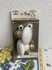 Ancienne poignée porcelaine de limoges usine d’ambazac porte deco rétro