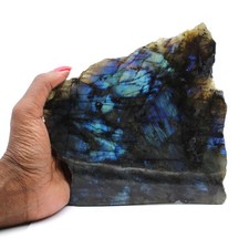 Labradorite une face polie de
