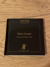 HUBLOT MDM USER MANUAL GMT 1989 MONTRE WATCH BROCHURE CATALOGUE Uhr