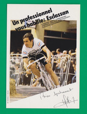 CYCLISME carte cycliste JACQUES ESCLASSAN  équipe PEUGEOT Pub pour Vetements