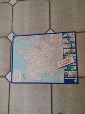 Ancienne Carte de France Michelin  No Tole Émaillée  - Plastique - 1985