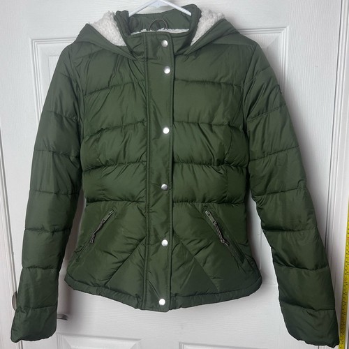 Hollister puffer jacket hooded - hollister,