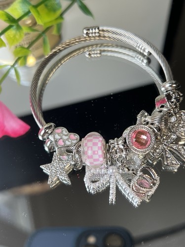 Bracelet breloques argenté