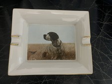 Cendrier Porcelaine - Vide Poche de Marque Olivier St Honoré- Chien De Chasse